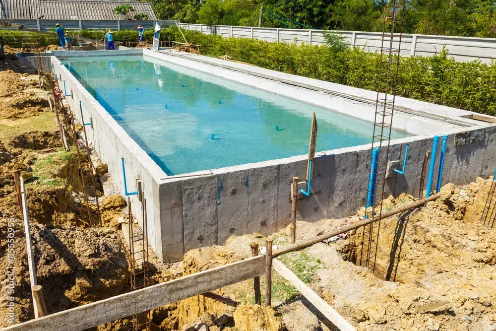Piscine béton armé 